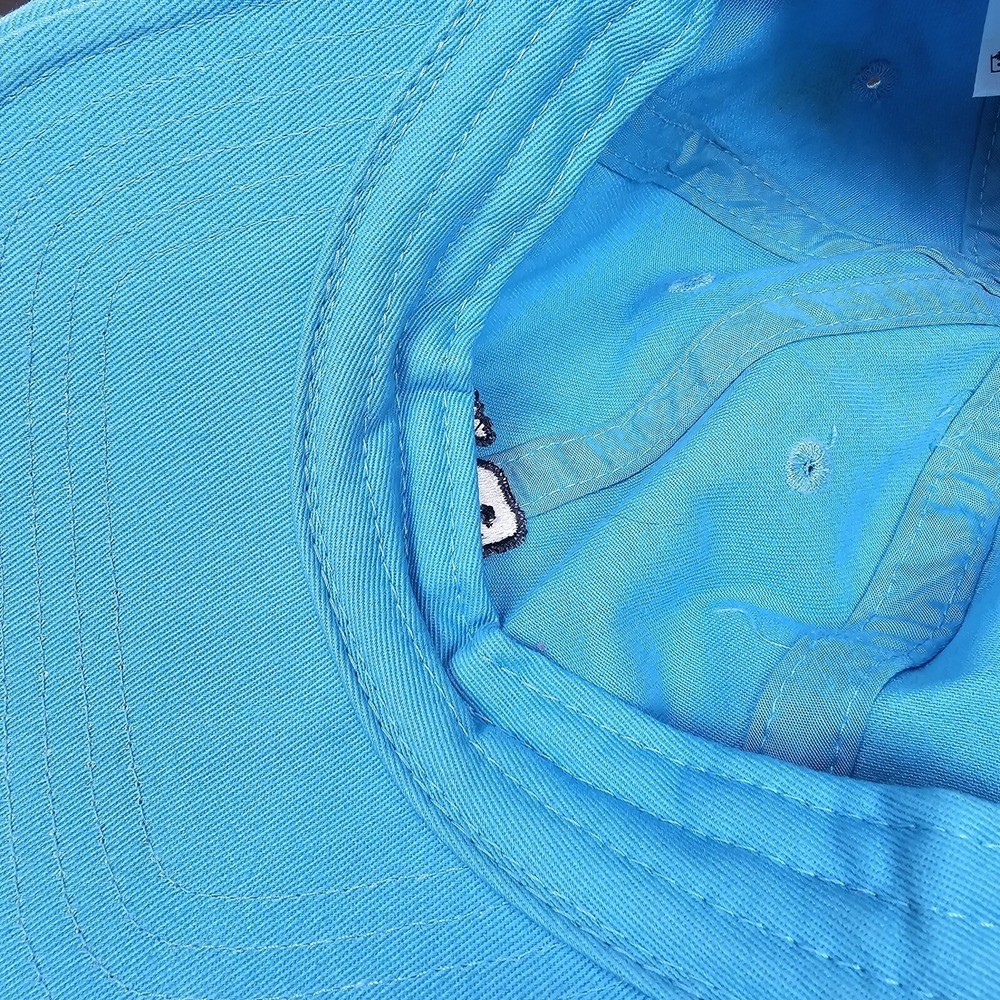 Vineyard Vines Hat Cap Mens Strap Back Blue Spellout White Whale Logo Golf Prep - Picture 7 of 8